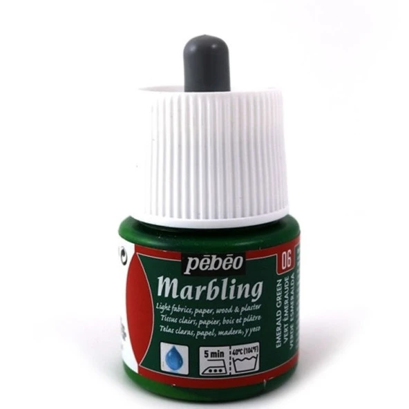 Pebeo Marbling Ebru Boyası 06 Emerald Green ürün görseli 1