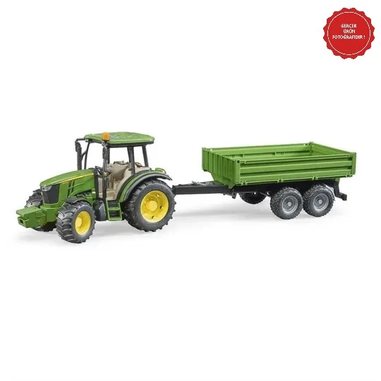 Bruder John Deere 5115M Oyuncak Traktör ve Römork ürün görseli 1