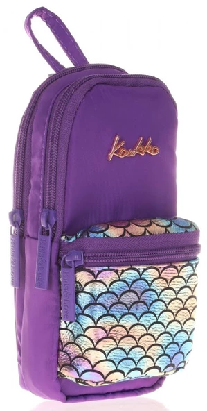 Kaukko Bright Scale Mor Junior Bag Çanta Şekilli Kalem Çantası ürün görseli 1