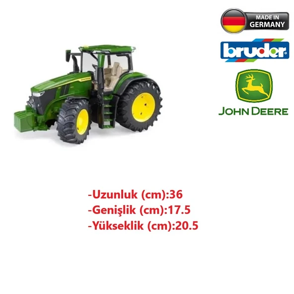 Bruder John Deere 7R 350 Traktör Oyuncak - Resim 2