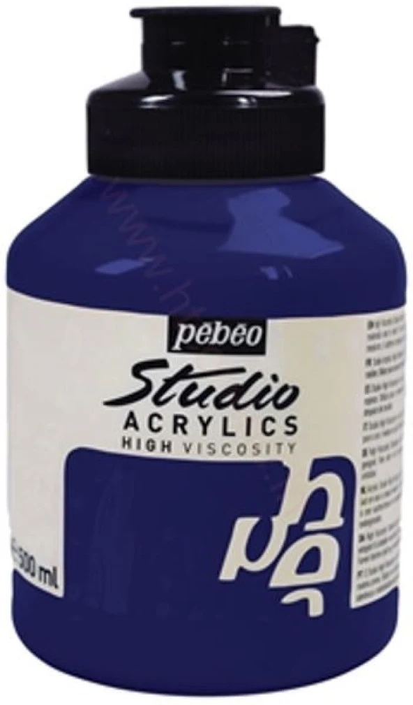Pebeo Studio Akrilik Boya 500 ml 47 Dark Cobalt Violet Hue ürün görseli 1
