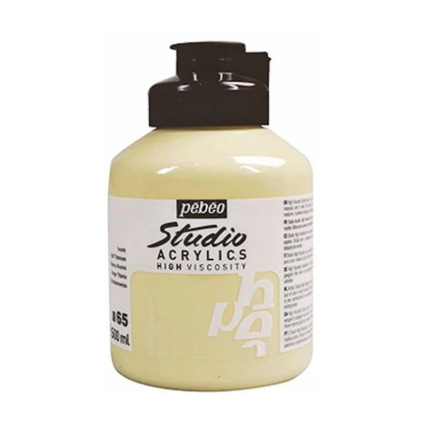 Pebeo Studio Akrilik Boya 500 ml 65 Buff Titanium ürün görseli 1