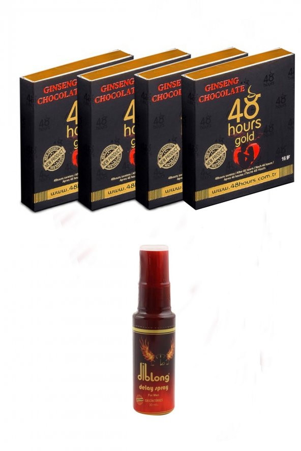48 Hours Çikolata 4 Adet Diblong Sprey 1 ürün görseli 1