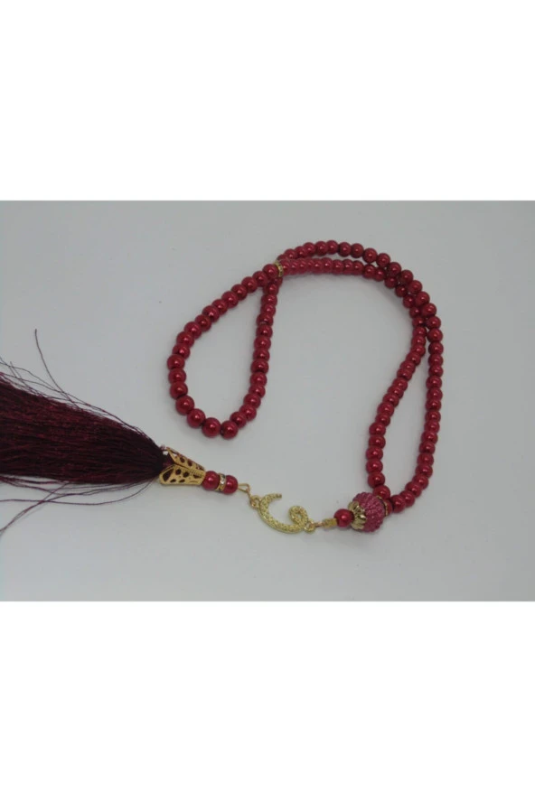 Özcan Tasarım Inci Tesbih Vav Model ( Bordo ) ürün görseli 1
