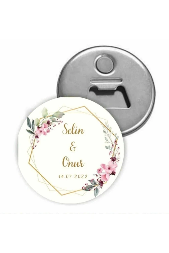 Özcan Tasarım Kişiye Özel Açacaklı Düğün Magnet - Nişan Magnet - Söz Magnet ( 25 Adet ) ürün görseli 1