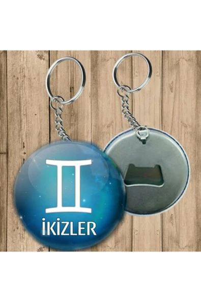 Özcan Tasarım Ikizler Burcu Anahtarlık - Açacaklı Anahtarlık ürün görseli 1