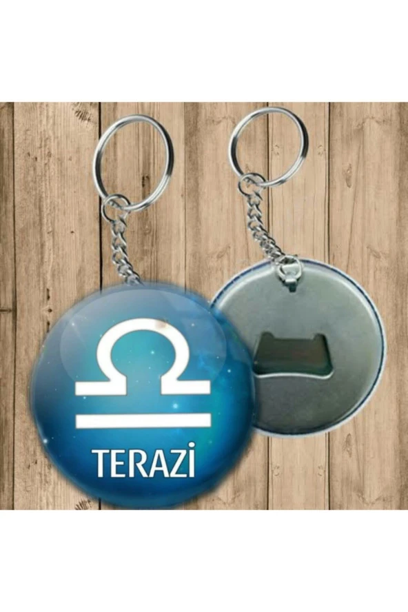 Özcan Tasarım Terazi Burcu Anahtarlık - Açacaklı Anahtarlık ürün görseli 1