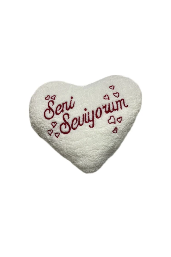 Özcan Tasarım Peluş Kalp Yastık - Seni Seviyorum Yastık ürün görseli 1
