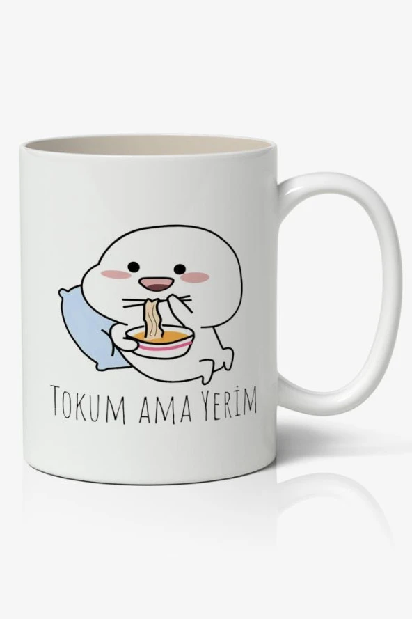 Tokum Ama Yerim Yazılı Baskılı Kupa Bardak - Baskılı Kahve Kupa Bardak ürün görseli 1