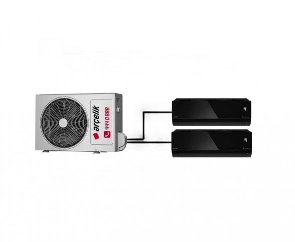 Arçelik Mirror Multi Duvar Tipi 2+1 İnverter 12+12 16000Btu Klima ürün görseli 1