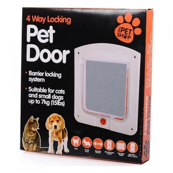 Pet door kedi köpek kapısı 20 x 22 x 3 Cm geçiş 15.5cm-15cm ürün görseli 1
