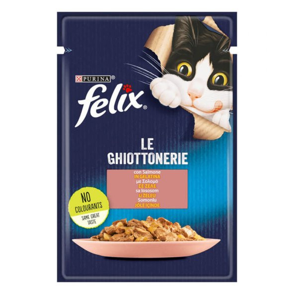 Purina felix somonlu yaş kedi maması 85gr 13 adet pouch kedi konserve kedi ıslak maması ürün görseli 1
