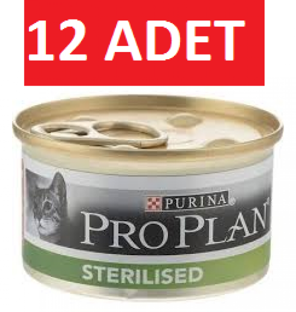 Proplan sterilised somon kısır kedi konservesi 85 gr x 12 adet yaş mama ürün görseli 1