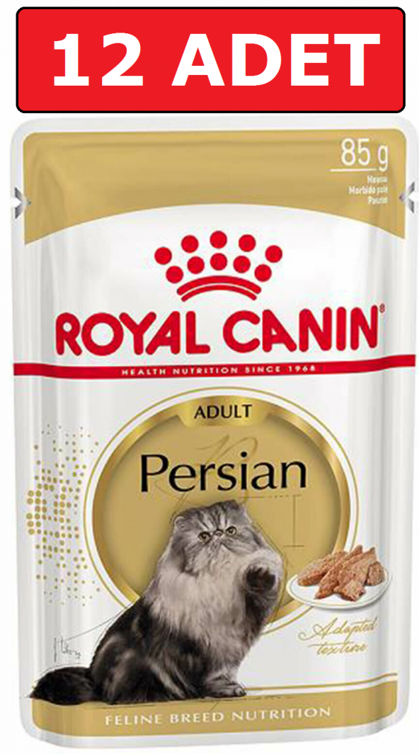 Royal canın persian iran kedi konservesi pouch 85 gr 12 adet yaş mama ürün görseli 1