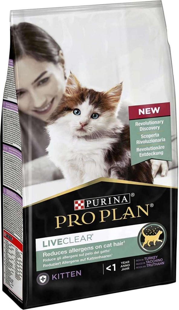 Proplan liveclear kitten kedi 1,4kg hindili yavru kedi maması alerjen azaltan yavru kedi maması ürün görseli 1