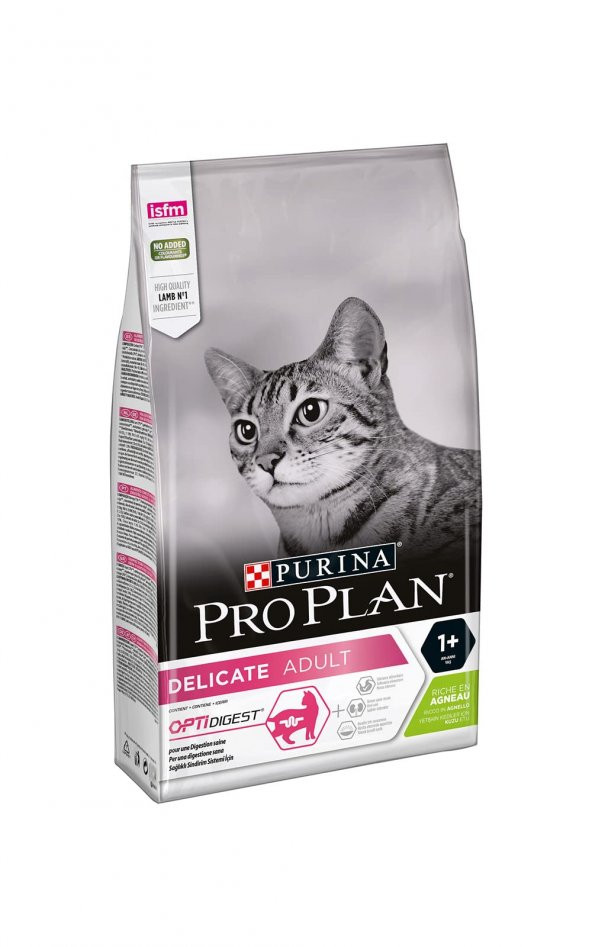 Proplan delicate 1,5kg kuzulu kuru kedi maması optidigest adult yetişkin seçici kedi maması ürün görseli 1