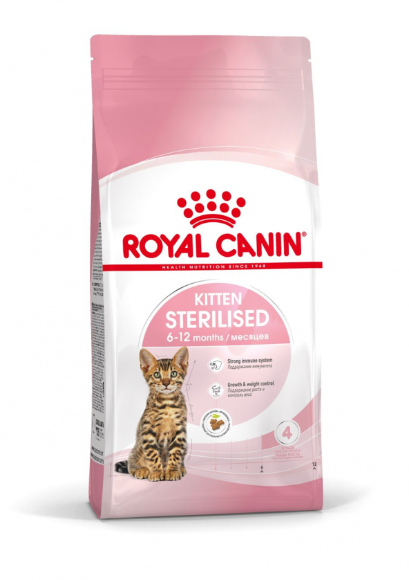 Royal canın kitten sterilised 2kg yavru kısır kedi maması 6 ay-12 ay arası ürün görseli 1