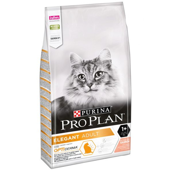 Proplan elegant somonlu 3kg kuru kedi maması optiderma adult yetişkin kedi maması ürün görseli 1