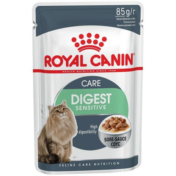Royal canin digest sensitive gravy adult 85 gr x 12 adet yaş kedi maması pouch ürün görseli 1