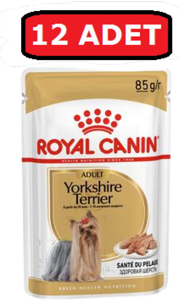 Royal Canın Yorkshire Terrier Yaş Köpek Maması 12 Adet X 85 Gr Pouch ürün görseli 1