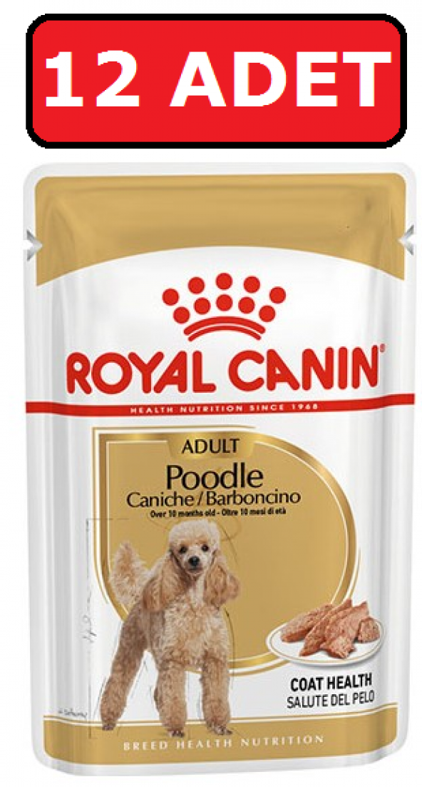 Royal canın poodle yaş köpek maması 12 adet x 85 gr pouch konserve ürün görseli 1