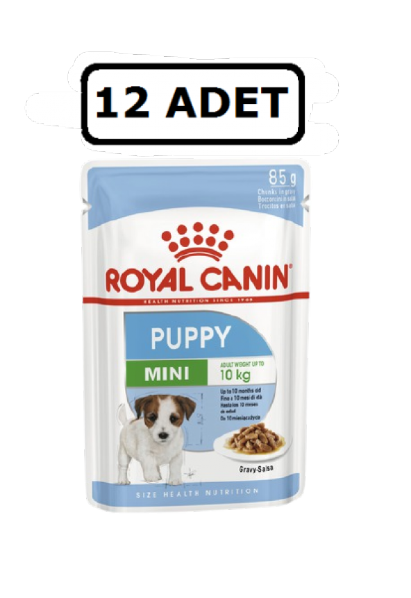 Royal canin mini puppy soslu köpek yaş maması 85 gr 12 adet ürün görseli 1