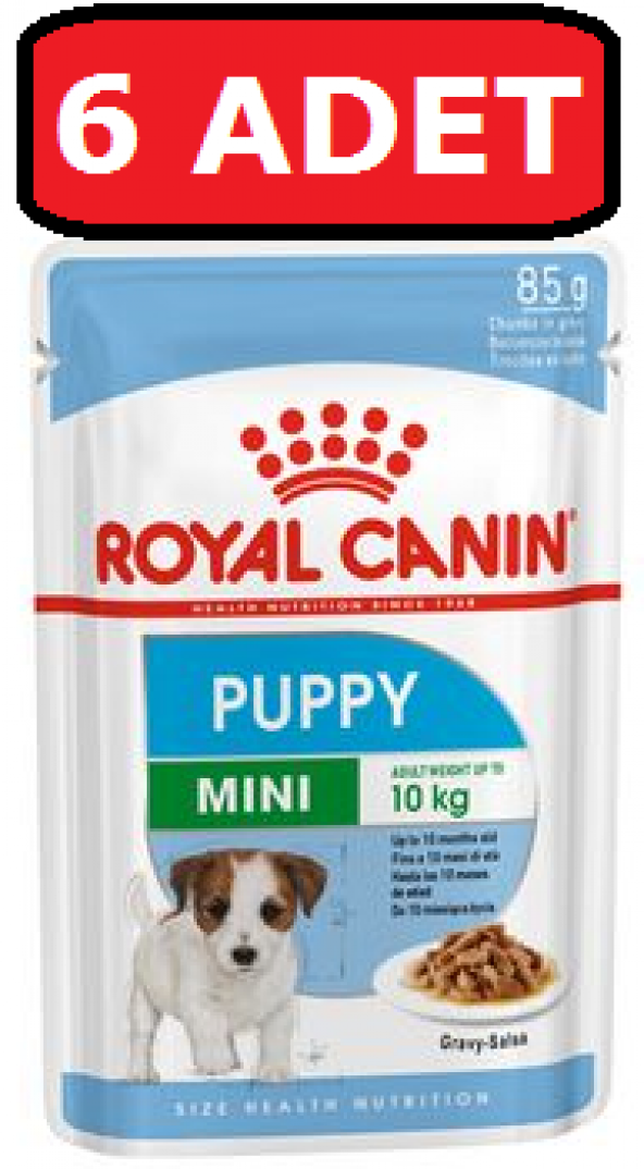 Royal Canin Mini Puppy Soslu Köpek Yaş Maması 85 gr 6 Adet ürün görseli 1