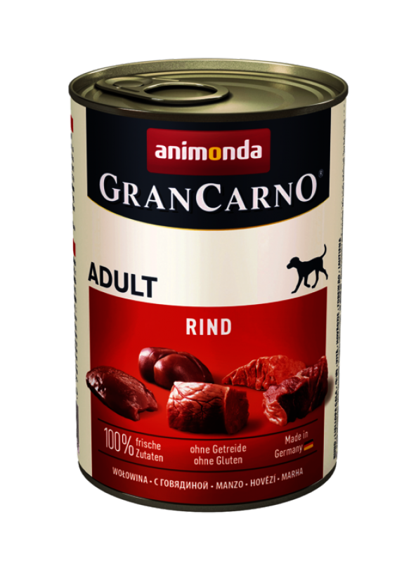 Animonda grancarno sığır etli köpek konservesi 12 adet x 400 gr yaş mama rınd - Resim 2