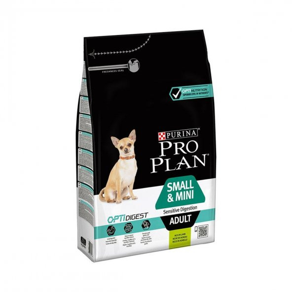 Proplan small mini adult 3kg kuzulu sensitive digestion küçük ırk kuzulu yetişkin köpek maması ürün görseli 1