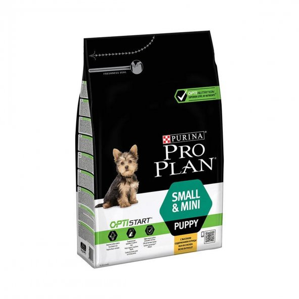 Proplan small mini puppy chicken 3kg tavuklu yavru köpek maması 3 kg ufak ırk köpek maması ürün görseli 1