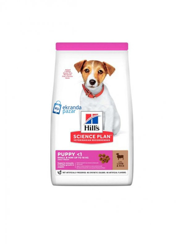Hills small mini puppy 3kg kuzu pirinç yavru köpek mini ırk kuzu pirinçli yavru köpek maması ürün görseli 1