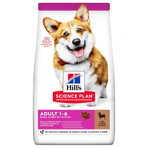 Hills small mini adult 1,5kg kuzu pirinç yetişkin köpek maması ufak ırk kuzu pirinçli köpek maması ürün görseli 1