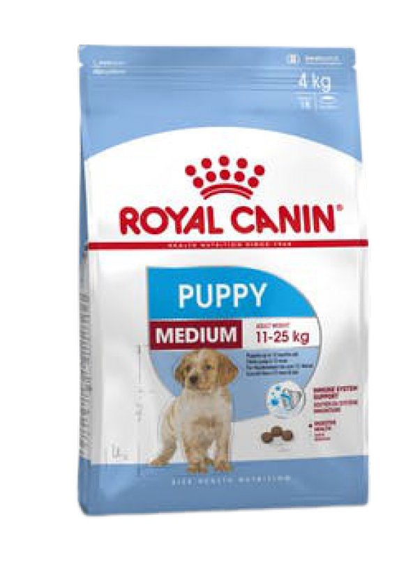Royal canin medium puppy 4kg junior orta ırk yavru köpek maması ürün görseli 1