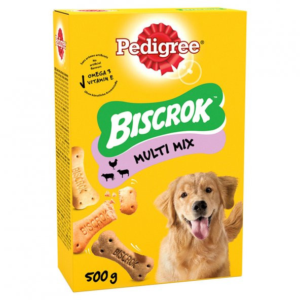 Pedigre Biscrok Multi Mix 500g Köpek Ödül bisküvi köpek ödül maması ürün görseli 1