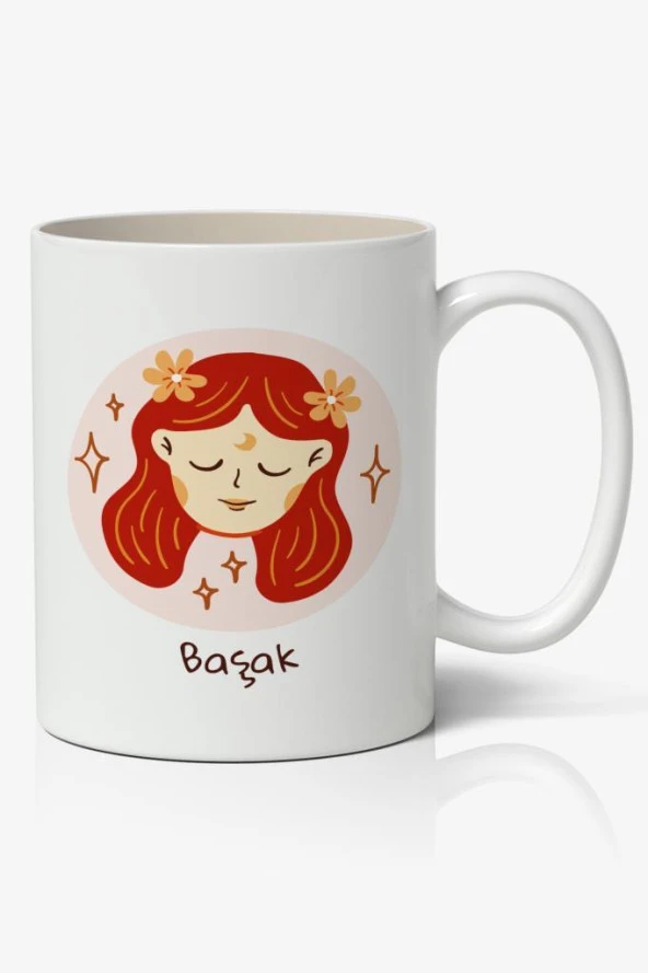 Başak Burcu Baskılı Kupa Bardak - Baskılı Kahve Kupa Bardak ürün görseli 1