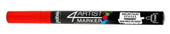 Pebeo 4Artist Oil Marker Yağlıboya Kalemi 2mm Yuvarlak Uç RED ürün görseli 1