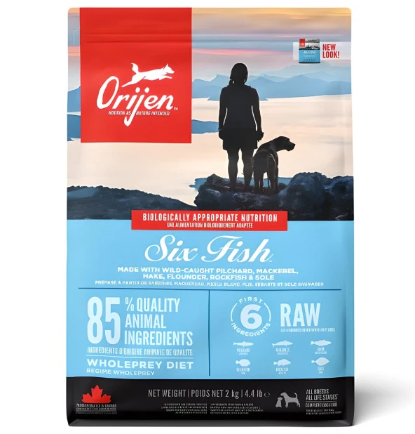 Orijen 6 Six Fish Tahılsız Balıklı Yetişkin Köpek Maması 2 Kg ürün görseli 1