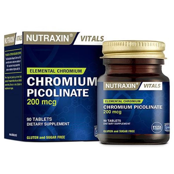 Nutraxin Chromium Picolinate 200 mcg 90 Tablet ürün görseli 1