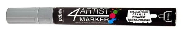 Pebeo 4Artist Oil Marker Yağlıboya Kalemi 4mm Yuvarlak Uç GREY ürün görseli 1