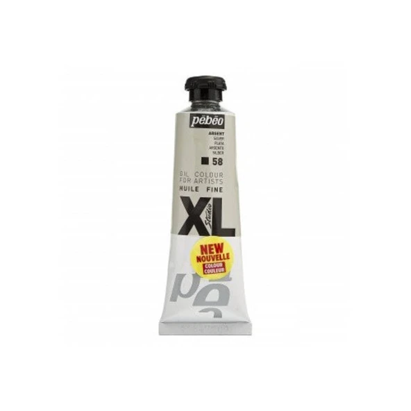 Pebeo Huile Fine XL Yağlı Boya 37 ml. 58 Silver ürün görseli 1