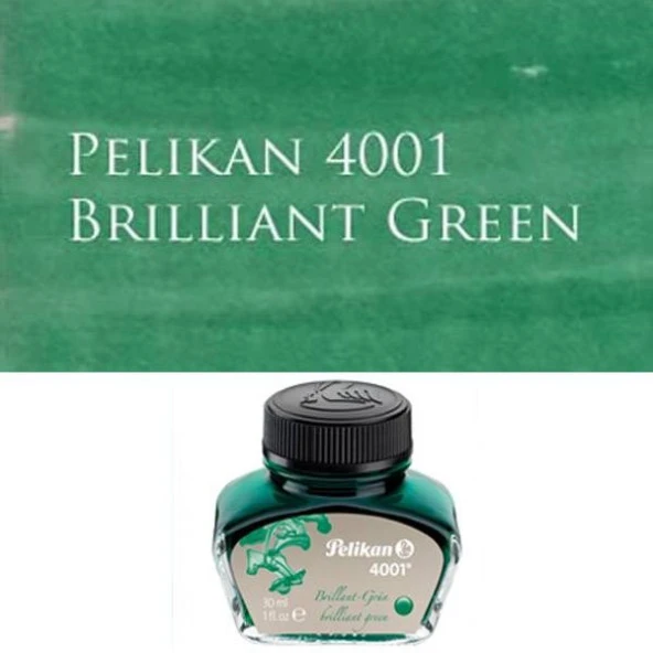 Pelikan 4001 Dolmakalem Mürekkebi 30 ml. YEŞİL ürün görseli 1