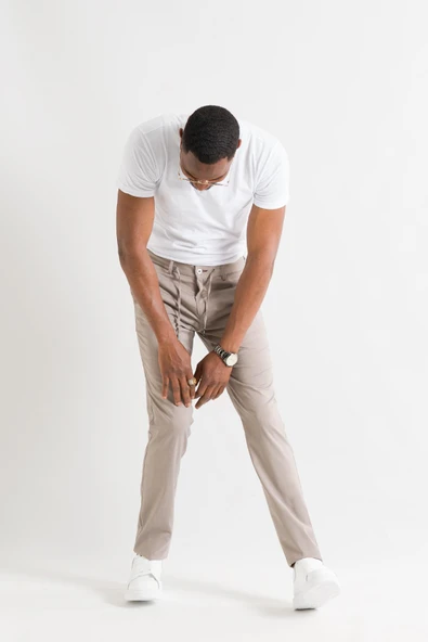 Ecer Slimfit Beli Lastikli İplikli İnce Yazlık Kumaş Jogger Pantolon ürün görseli 1