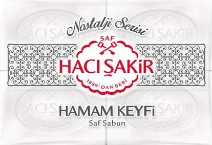 Hacı Şakir Hamam Keyfi Saf Sabun 4lü 200 G X 2 Adet ürün görseli 1