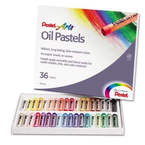 Pentel Arts Oil Pastels 36 Renk Yağlı Pastel Boya Seti ürün görseli 1