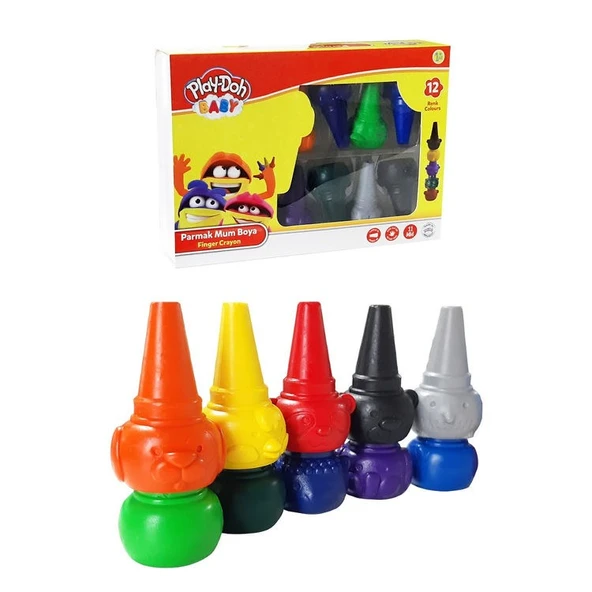 Play-Doh Baby Parmak Mum Boya 12 Renk ürün görseli 1