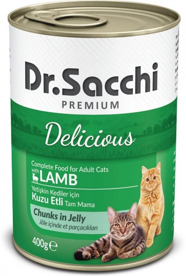 Dr.Sacchi Kuzu Etli Kedi Konservesi 400 Gr ürün görseli 1