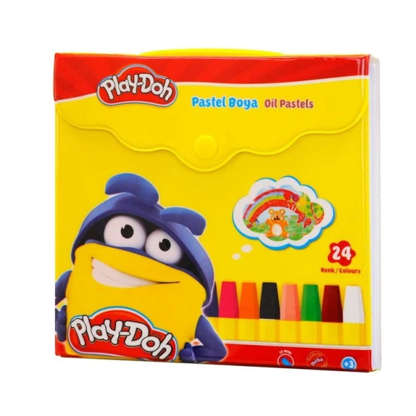 Play-Doh 24 Renk Çantalı Pastel Boya ürün görseli 1