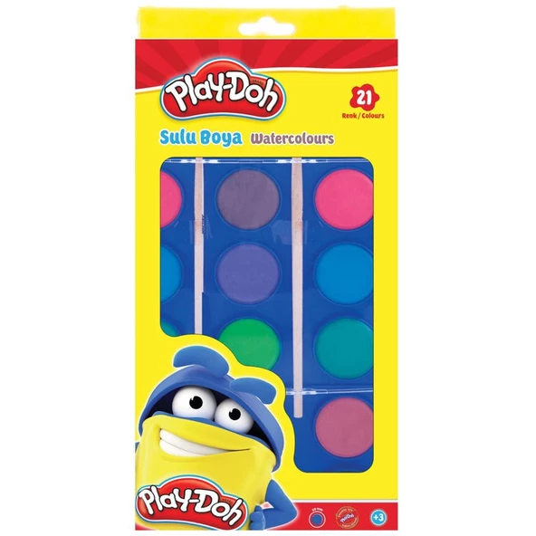 Play-Doh Sulu Boya 21 Renk 28 mm Çap ürün görseli 1