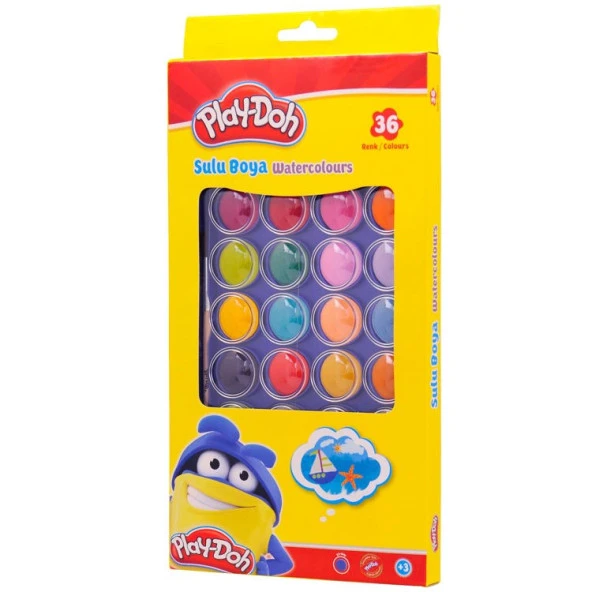 Play-Doh Sulu Boya 36 Renk 23 mm Çap ürün görseli 1