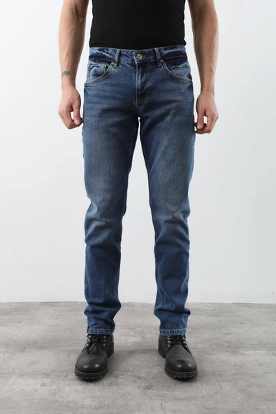 Erkek Jean Pantolon Mavi - Resim 8
